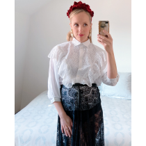 Victorian style blouse, vintage 1970 